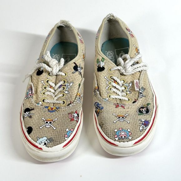 Vans One Piece Authentic Nami Straw Hat Crew Shoe Sneaker Men 6.5 / Womens 8 - Picture 11 of 16